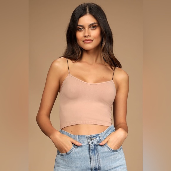 NEW! Free People Skinny Strap Seamless Brami - Picture 4 of 7